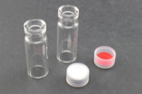 Vial Kit: Clear Glass 2.0ml Snap Top Wide Opening Vial; Snap Cap, 11mm Natural Polyethylene w/ PTFE/Silicone Septa