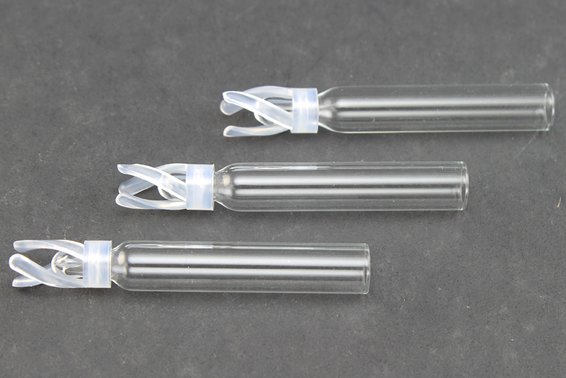 100μL Silanized Glass Inserts w/ Polymer Spring, Conical w/ Precision Point Interior