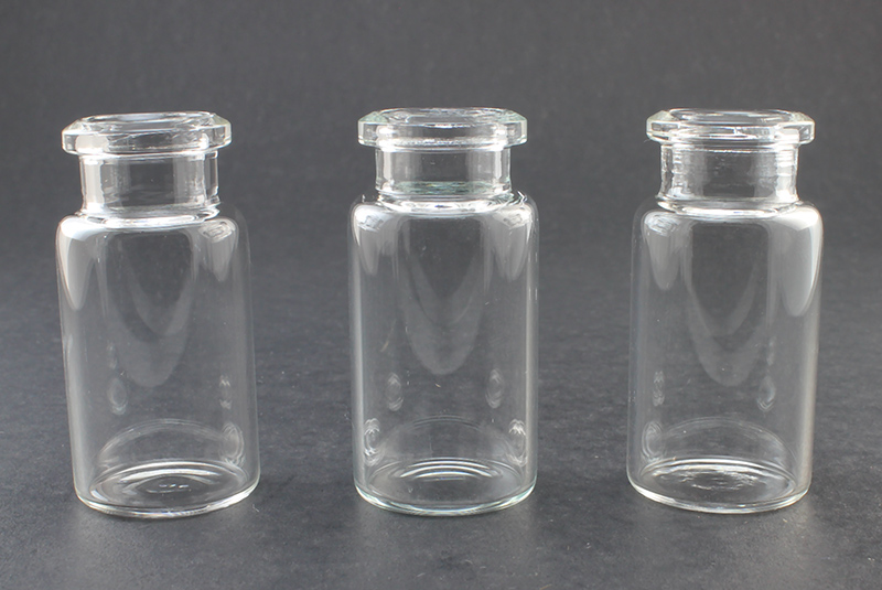 Clear Glass 10ml Headspace Vials, 23 x 46mm, Bevel Top, Flat Bottom