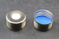 18mm Screw Top w/ 1.5 mm Silicone/ Dark Blue PTFE Septa