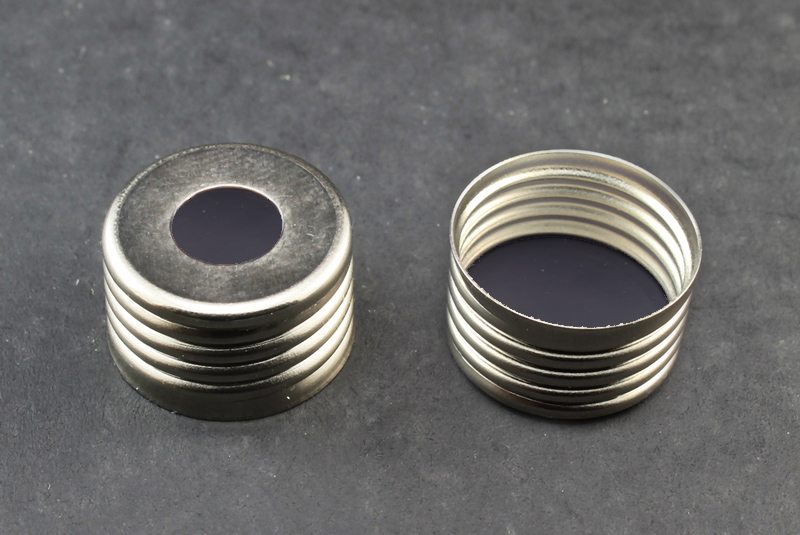 18mm Screw Top w/ 1.0 mm Black Viton Septa