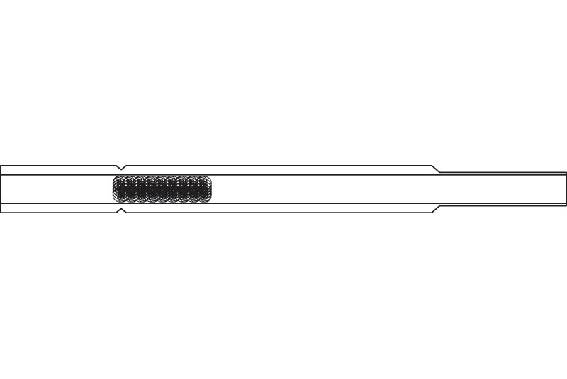 4mm GC Inlet Liner, PE, Packed w/Glass Wool Autosystem 92x6.2mm OD, Split