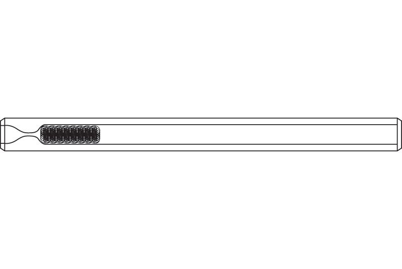 4mm Gooseneck GC Inlet Liner Packed w/FS Wool for Agilent Compatible, 6.5 OD x 78.5 L x 4mm ID, Splitless 