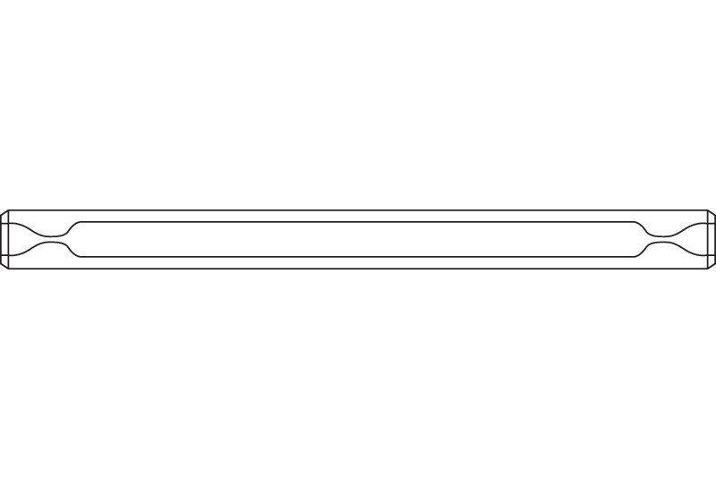 4mm Double Gooseneck GC Inlet Liner, 6.5 OD x 78.5 L x 4mm ID, Splitless Agilent Compatible