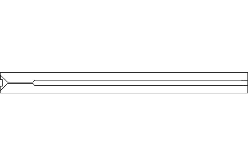 Open 2mm ID GC Inlet Liner, 1078/1079, Splitless