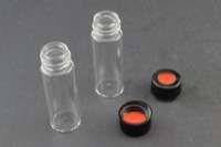 Vial Kit: Clear Glass, 4ml Screw Top Vial; Screw Cap, 13mm Black Polypropylene w/ PTFE/Butyl Rubber Septa