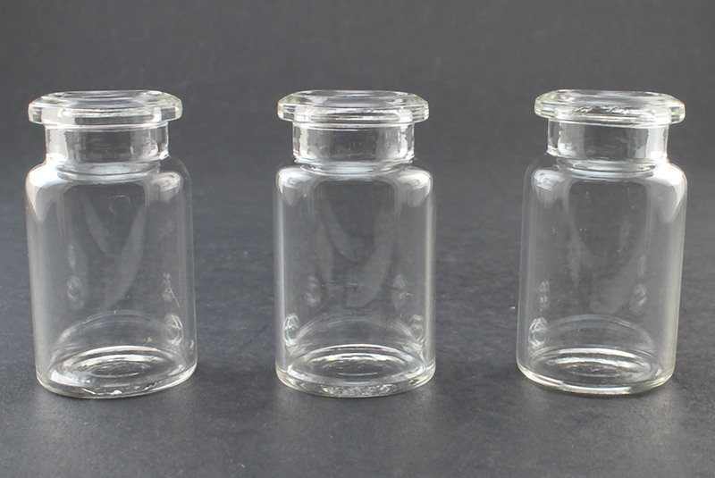 Clear Glass 6ml Headspace Vials, 22 x 38mm, Bevel Top, Flat Bottom