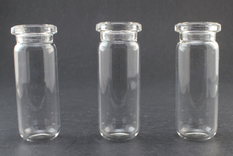 Clear Glass 9ml Headspace Vials, 18 x 50mm, Bevel Top, Round Bottom