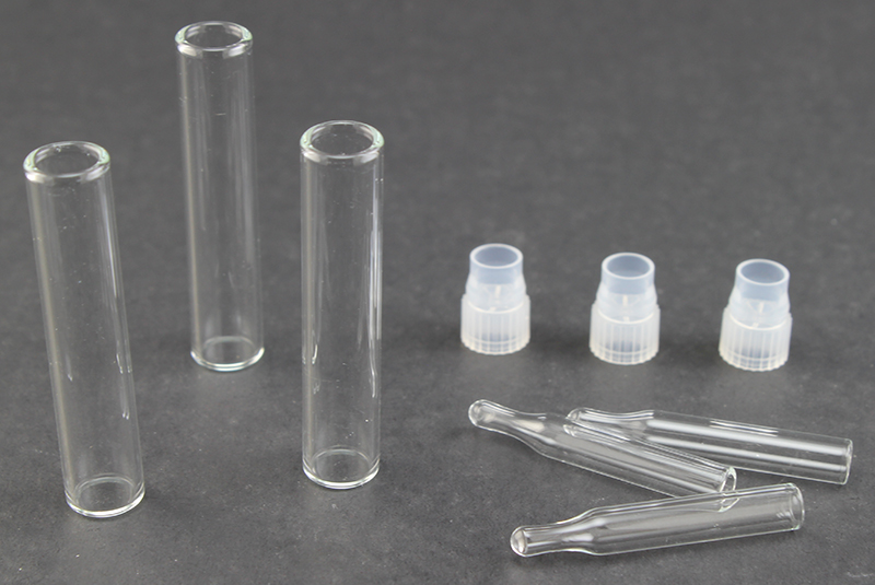 Vial Kit: 8x40 mm Shell Vial 1ml, One Piece Natural Polypropylene Cap 150μl Limited Volume Insert w/Compression Spring
