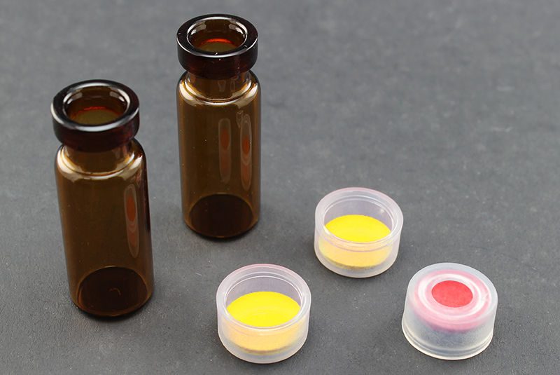 Ultra Vial Kit: 2 mL Snap Top Wide Opening Amber Glass Vials w/ Caps & Pre-Inserted Ultra GC/MS/PTFE Septa