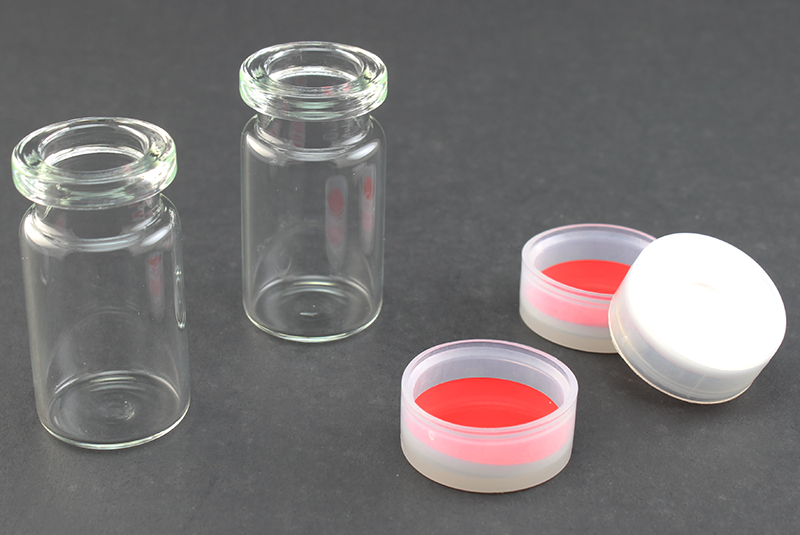 Vial Kit: Solvent Vials w/ Polyethylene Snap Tops & Teflon/Silicone Septa