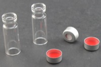Vial Kit: Clear Glass 2.0ml Crimp Top Wide Opening Vial; Crimp Cap, 11mm Silver Aluminum w/ PTFE/Silicone Septa