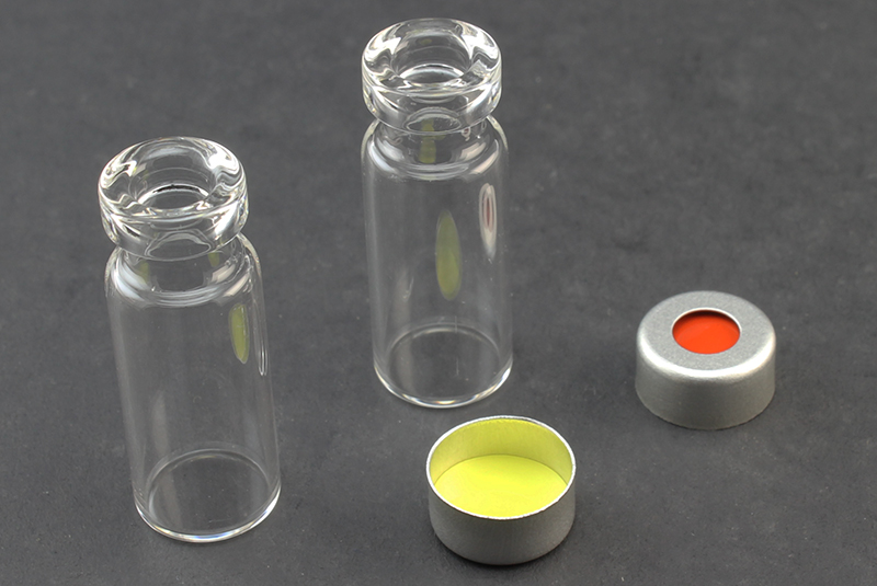 Ultra Vial Kit: 2 mL Crimp Top Standard Opening Clear Glass w/ Caps & Pre-Inserted Ultra GC/MS/PTFE Septa