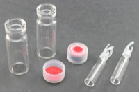 Vial Kit: Clear 2.0ml Snap Top Wide; 200μL Glass Insert Polymer Spring, Conical Precision Mandrel Interior; Cap, 11mm Natural Polyethylene, PTFE/Silicone/PTFE Septa